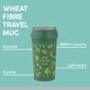Typhoon PURE Collection | 12.8oz Wheat Fiber Travel Mug - Green is the New Black view 2
