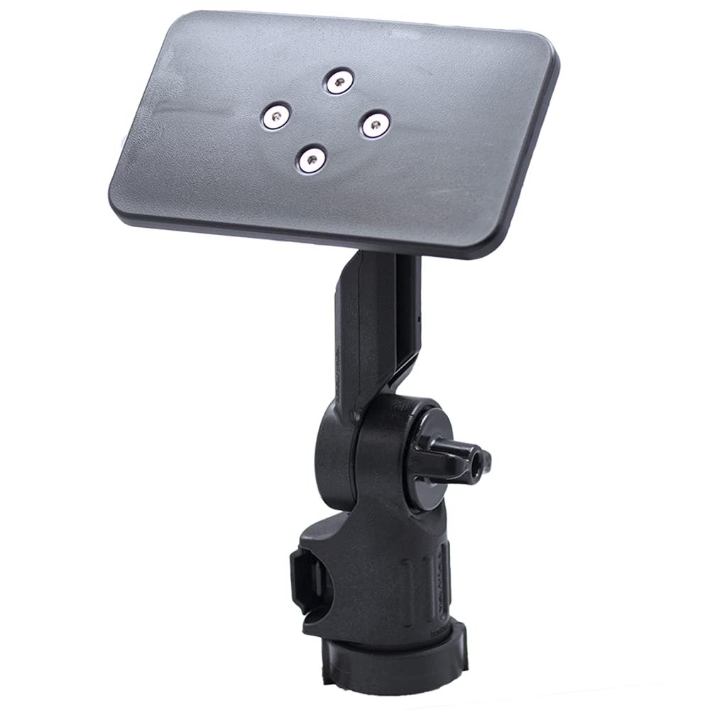 YakAttack Universal Mounting Plate | 6" x 3.5" DIY Platform for Fish Finder, Trolling Motor Throttle & More | LockNLoad Track Compatible | Marine-Grade | Kayak Fishing Accessory - Made in USA