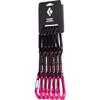 BLACK DIAMOND HotForge Hybrid Quickdraw Quickpack (6-Pack, 12cm) for Rock Climbing | Lightweight Aluminum Carabiners | Durable Dogbone | Ultra Pink view 1