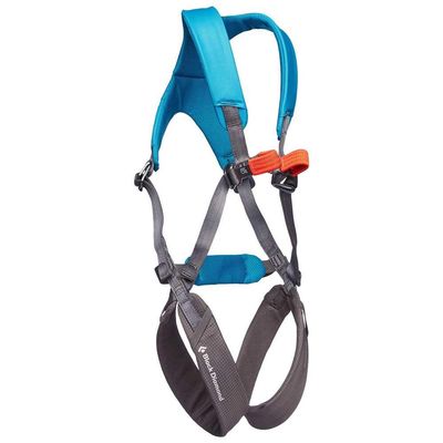 BLACK DIAMOND Kids Momentum Full Body Harness | Secure Fit | Adjustable Design | Safe Climbing Harness for Children