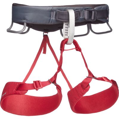 BLACK DIAMOND Womens Momentum Rock Climbing Harness | Dual Core Construction | Adjustable Waist & Leg Loops | Lightweight Comfort | Wild Rose | X-Small