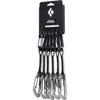 Black Diamond LiteWire Quickpack 12cm | 6-Pack Wiregate Quickdraws | Durable Dogbones | Lightweight Sport & Trad Draws view 1