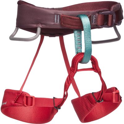 BLACK DIAMOND Kids Momentum Rock Climbing Harness | Adjustable Waist & Leg Loops | Lightweight, Comfortable Support for Indoor & Outdoor Climbing | Wild Rose