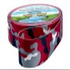 Country Brook Design - Crimson and White Camo Polyester Webbing (1 Inch, 50 Yards) view 4