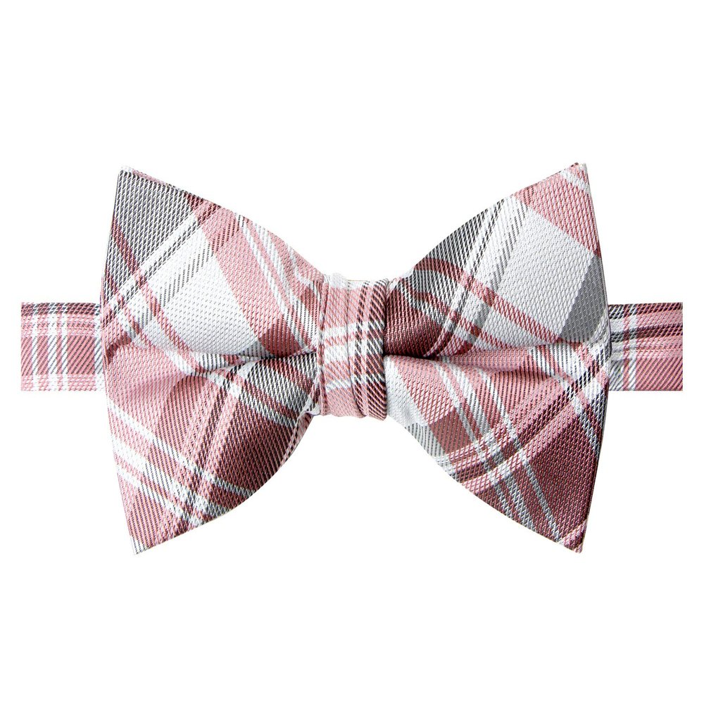 Spring Notion Men's Patterned Bow Tie Fuchsia/Grey