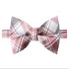 Spring Notion Men's Patterned Bow Tie Fuchsia/Grey view 1