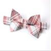 Spring Notion Men's Patterned Bow Tie Fuchsia/Grey view 3