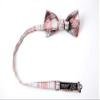 Spring Notion Men's Patterned Bow Tie Fuchsia/Grey view 4