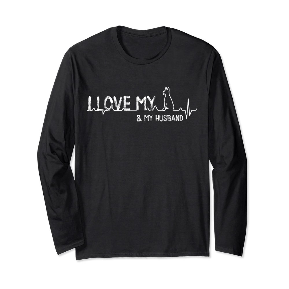 Cute Doberman Mommy of a Min Pin Dog Lover Long Sleeve T-Shirt
