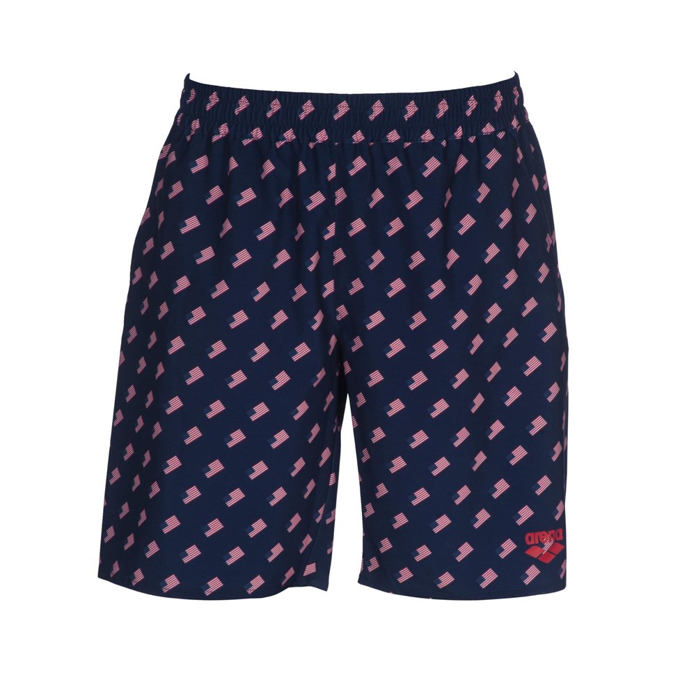 ARENA National Team Flag Unisex Bermuda Swim Trunks Beach Short, Small Flags, X-Large