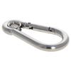 MroMax Carabiner Snap Hook, 3.52"/89.45mm 304 Stainless Steel Carabiner Spring Snap Link Hook Clip Keychain 3Pcs view 1