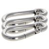 MroMax Carabiner Snap Hook, 3.52"/89.45mm 304 Stainless Steel Carabiner Spring Snap Link Hook Clip Keychain 3Pcs view 3