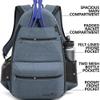 Athletico City Tennis Bag - Tennis Backpack for Men & Women Holds 2 Rackets & Shoes - Bags With Racquet Holder For Tennis, Pickleball, Squash & Badminton - Women's (Gray) view 2