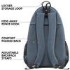 Athletico City Tennis Bag - Tennis Backpack for Men & Women Holds 2 Rackets & Shoes - Bags With Racquet Holder For Tennis, Pickleball, Squash & Badminton - Women's (Gray) view 3
