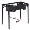Happygrill Outdoor 2 Propane Burner Stove, High Pressure Double Propane Gas Stove w/Detachable Legs, 150,000-BTU Output, 0-20 PSI Regulator, Portable Outdoor Burners for Cooking Camping Picnic Cookout view 1