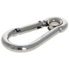 MroMax Carabiner Snap Hook, 3.16"/80.3mm 304 Stainless Steel Carabiner Spring Snap Link Hook Clip Keychain 10Pcs view 1