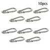 MroMax Carabiner Snap Hook, 3.16"/80.3mm 304 Stainless Steel Carabiner Spring Snap Link Hook Clip Keychain 10Pcs view 2