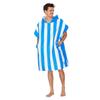 Dock & Bay Adult Beach Poncho - Hooded Towel with Deep Pockets - for Beach & Pool - Super Absorbent, Quick Dry - Cabana - Bondi Blue, Large (105x80cm, 41x31) view 1