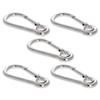 MroMax Carabiner Snap Hook, 5.53"/140.5 mm 304 Stainless Steel Carabiner Spring Snap Link Hook Clip Keychain 5Pcs view 1