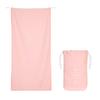 Dock & Bay Beach Towel - Quick Dry, Sand Free - Compact, Lightweight - 100% Recycled - Includes Bag - Essential - Pink, Large (160x90cm, 63x35) view 1