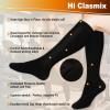 5 Pairs Compression Socks for Men & Women 20-30 mmHg Graduated Compression Black Stockings for Grade Pregnancy Essentials Varicose Vein Swelling Feet Relief Running Sports & Recreation(Black,S-M) view 3
