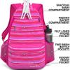 Athletico Compact City Tennis Backpack (Pink) view 2
