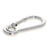 MroMax Carabiner Snap Hook, 2.76"/70mm 304 Stainless Steel Carabiner Spring Snap Link Hook Clip Keychain 4Pcs view 2