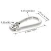 MroMax Carabiner Snap Hook, 2.76"/70mm 304 Stainless Steel Carabiner Spring Snap Link Hook Clip Keychain 4Pcs view 3