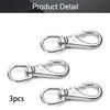 MroMax Eye Hook, 304 Stainless Steel 3# Carabiner Lock Boat Clip Hook 4.65" Length, 4pcs view 4