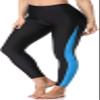 ATTRACO Women Long Swim Pants UPF Rush Guard Leggings Surfing Leggings Blue S view 1