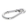 MroMax Carabiner Snap Hook, 2.37"/60.2mm 304 Stainless Steel Carabiner Spring Snap Link Hook Clip Keychain 5Pcs view 1