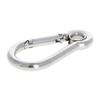 MroMax Carabiner Snap Hook, 2.37"/60.2mm 304 Stainless Steel Carabiner Spring Snap Link Hook Clip Keychain 7Pcs view 1