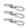 MroMax Eye Hook, 304 Stainless Steel 2# Carabiner Lock Boat Clip Hook 3.90" Length, 2pcs view 1
