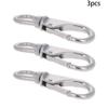 MroMax Eye Hook, 304 Stainless Steel 2# Carabiner Lock Boat Clip Hook 3.90" Length, 2pcs view 2