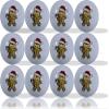 Gingerbread Imprint Novelty Golf Balls 12-Pack: Tee Off with Sweet Holiday Style and Fun! view 1