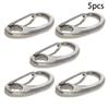 MroMax Carabiner Snap Hook, 304 Stainless Steel Spring Gate Snap Hook Clip 40mm/1.57" Length Marine Grade Lobster Claw, 5pcs view 3
