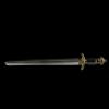 GLW Sword Dragon Tiger Double-Edged Treasured Sword Traditional Folded Pattern Steel 100% Handmade Grinding Polishing Chinese Longquan Sword Sword Jian Sharp Blade Battle Ready view 3