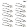 MroMax Carabiner Snap Hook, 2.01"/51.1mm 304 Stainless Steel Carabiner Spring Snap Link Hook Clip Keychain 10Pcs view 2