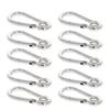 MroMax Carabiner Snap Hook, 2.01"/51.1mm 304 Stainless Steel Carabiner Spring Snap Link Hook Clip Keychain 10Pcs view 3