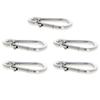 MroMax Carabiner Snap Hook, 1.59"/40.3mm 304 Stainless Steel Carabiner Spring Snap Link Hook Clip Keychain 5Pcs view 3