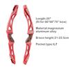 25" ILF Bow Riser Archery Recurve Bow Riser Aluminum Alloy Takedown Bow Handle Grip Right Hand (Red) view 3