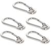 MroMax Carabiner Snap Hook, 2.76"/70mm 304 Stainless Steel Carabiner Spring Snap Link Hook Clip Keychain 5Pcs view 1