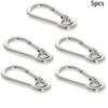 MroMax Carabiner Snap Hook, 2.76"/70mm 304 Stainless Steel Carabiner Spring Snap Link Hook Clip Keychain 5Pcs view 4