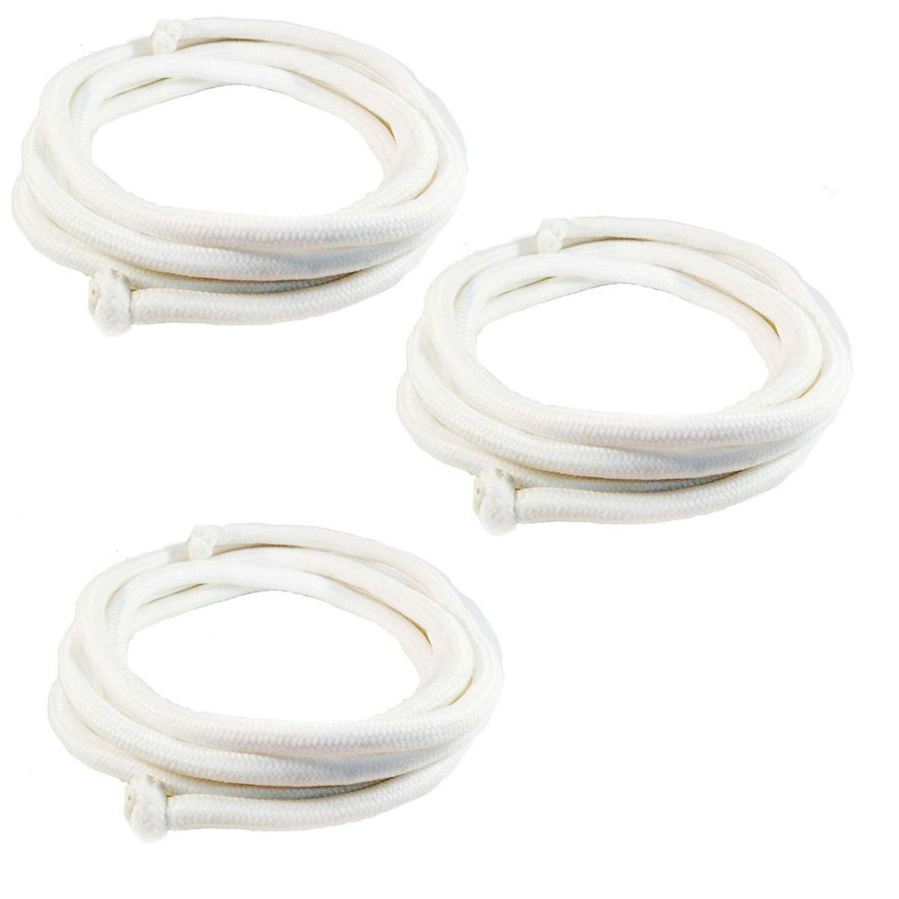 ROAR BJJ Jiu Jitsu Gear Replacement Drawstring for Martial Arts Pants (Pack-3-White)