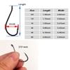 100pcs Octopus Beak Offset Fishing Hooks Froged Sport Circle Hooks Sharp High Carbon Steel Fishing Hook-6 Sizes view 3