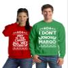 Pekatees Margo Todd Sweatshirts Todd Margo Sweaters Couples Christmas Sweater Green Men XXX-Large/Red Ladies XXX-Large view 1