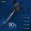 Mission Darts Nightfall | Premium 90% Tungsten Barrel Steel Tip Dart Set with Flights, Mission Griplock Stems and Case, 25g, M1, Black/Blue (D1554) view 2