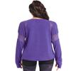 Muzniuer Womens Long Sleeve Workout Shirts-Plain Long Sleeve Tshirt for Women Yoga Sports T-Shirt Long Sleeve Breathable Shirts Activewear with Thumb Hole Purple S view 2