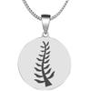 Adinkra Symbols Silver Plated Faith in God Stainless Steel Nyame Nti Pendant Necklace view 1