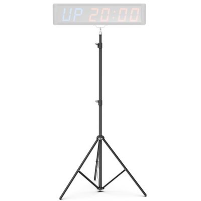 Synergee Gym Timer Stand. Only Compatible with Large 29 Synergee Gym Timer. Free Standing Tripod Adjustable Height 36- 81 to Increase Visibility of Synergee Large 29 Gym Clock.